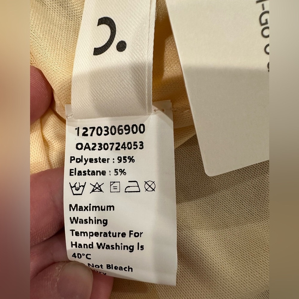 NWT Commense Cappuccino Ombre Mesh Zippered Long Dress women’s Small - Picture 6 of 6